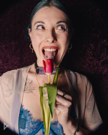Sex coach Valentine Blue at a FourPlay event