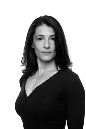 Elizabeth, touch of happiness sensual massage london, professional black and white headshot